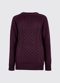 Shanley Merino Pullover - Damson