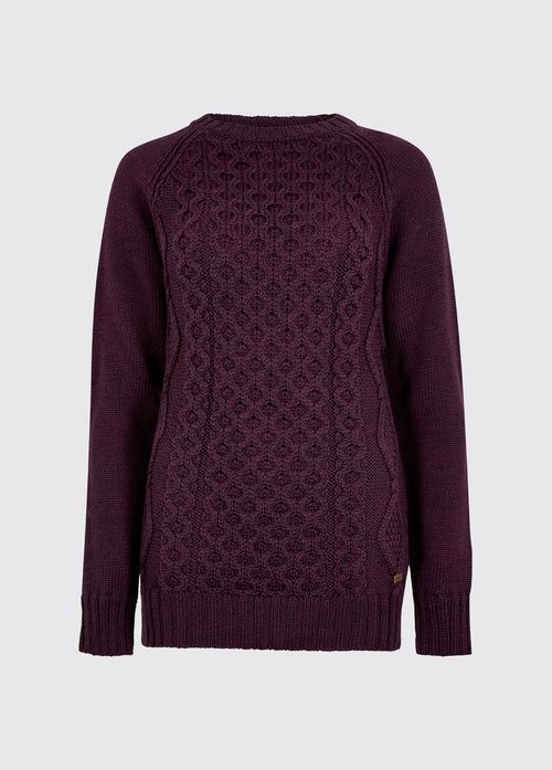 Shanley Merino Pullover - Damson