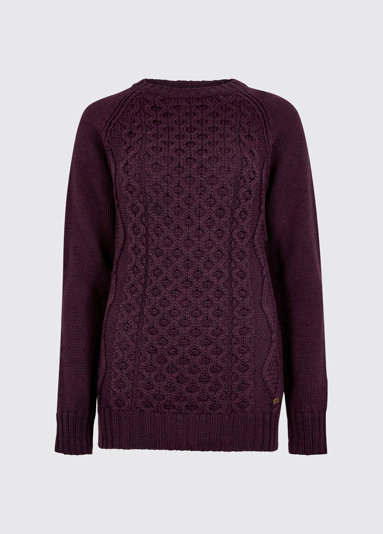Shanley Merino Pullover - Damson