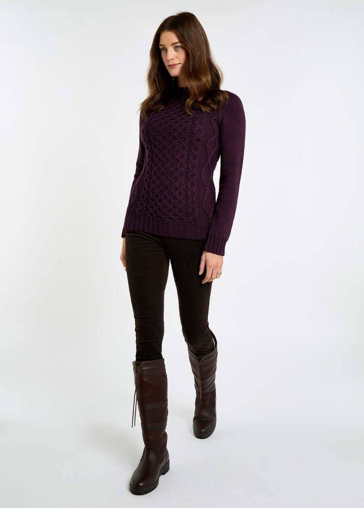 Shanley Merino Pullover - Damson