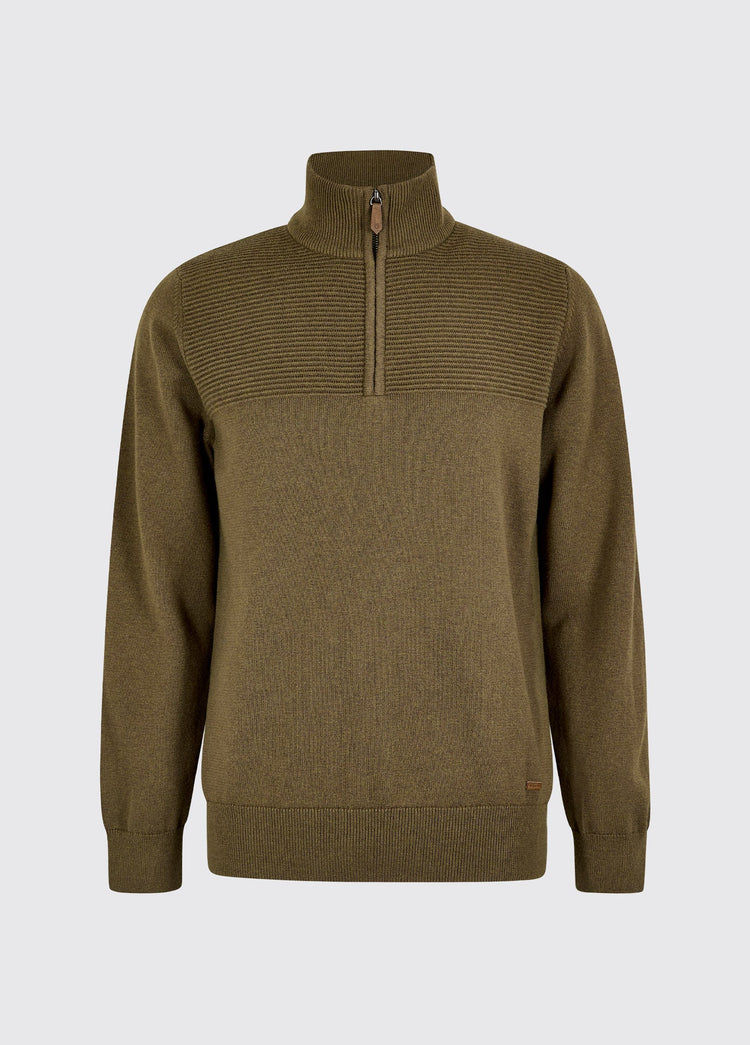 Spillane Pullover mit Reißverschluss - Kelp