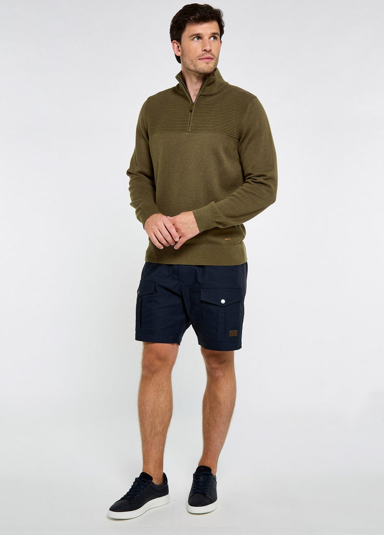 Spillane Pullover mit Reißverschluss - Kelp