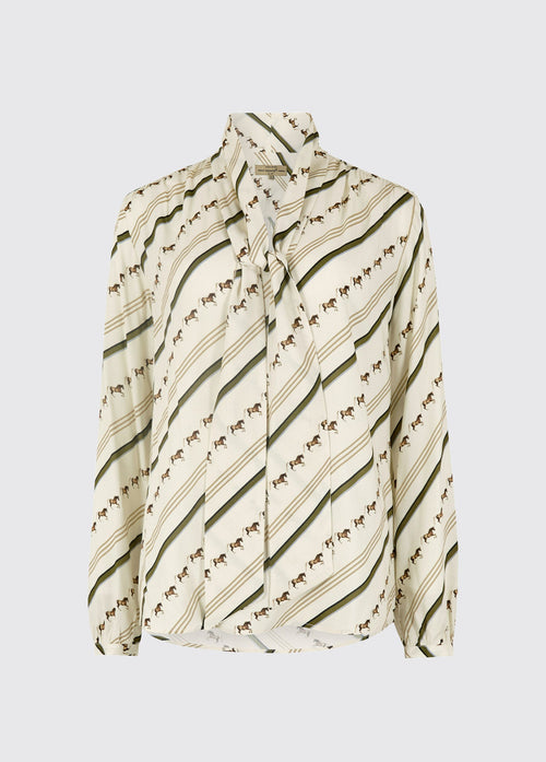 Sweetalison Tie-Neck Bluse - Ivory