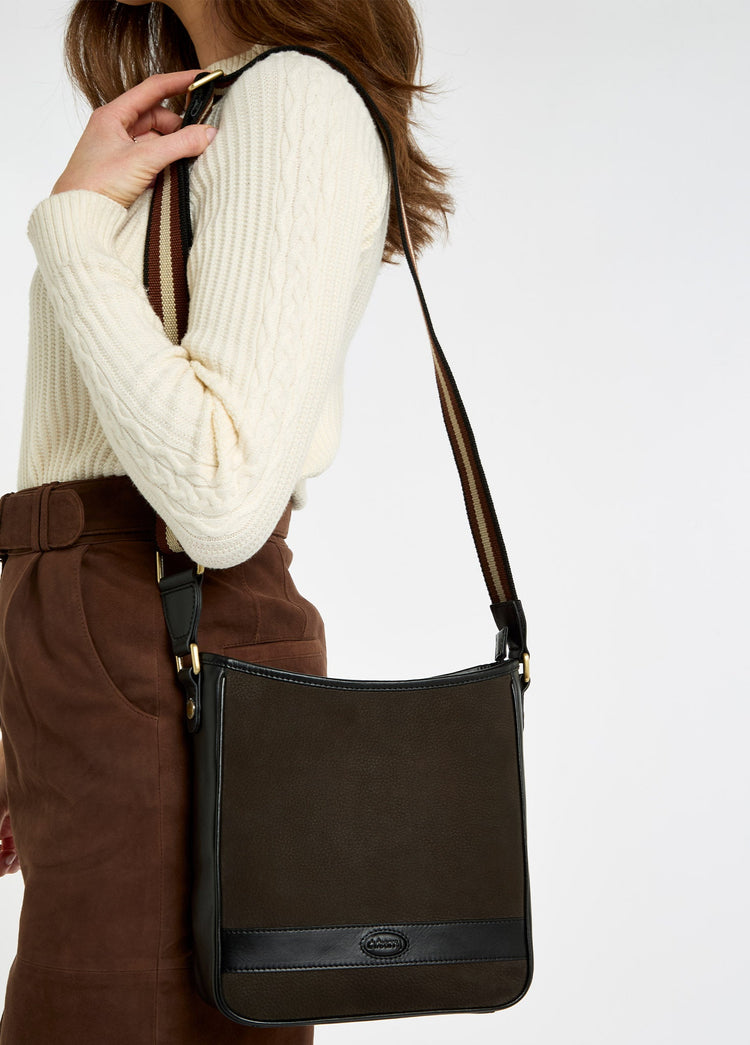 Tullyfern Suede Handtasche - Black