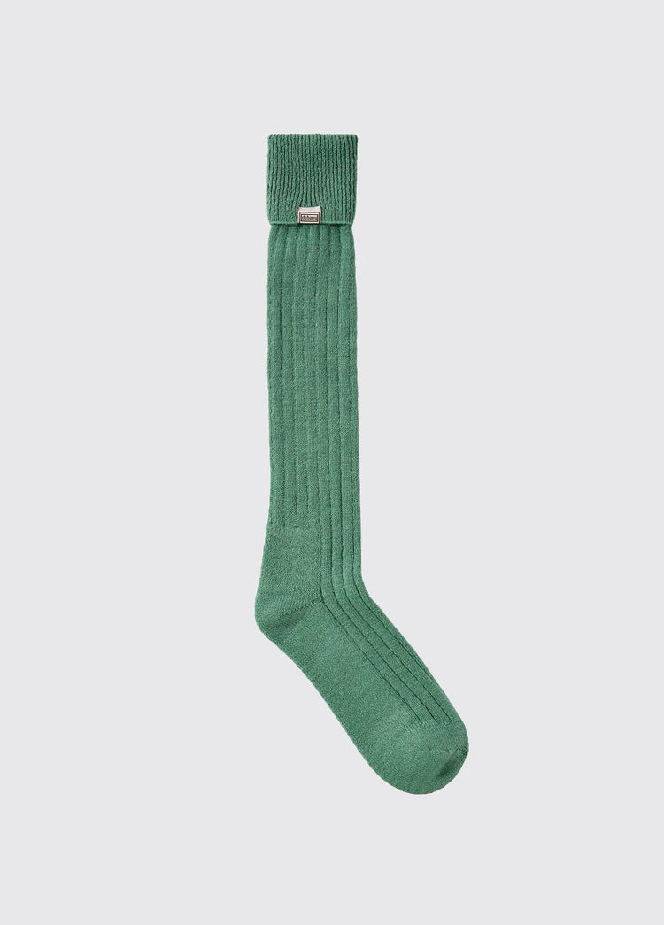 Alpaka knielange Socken - Crab Apple