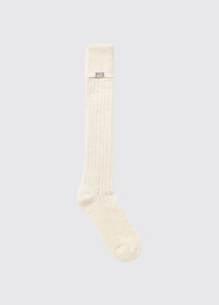 Alpaka knielange Socken - Cream