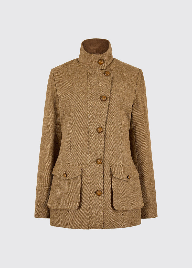 Willow Damen Tweed Jacke - Camel Twill