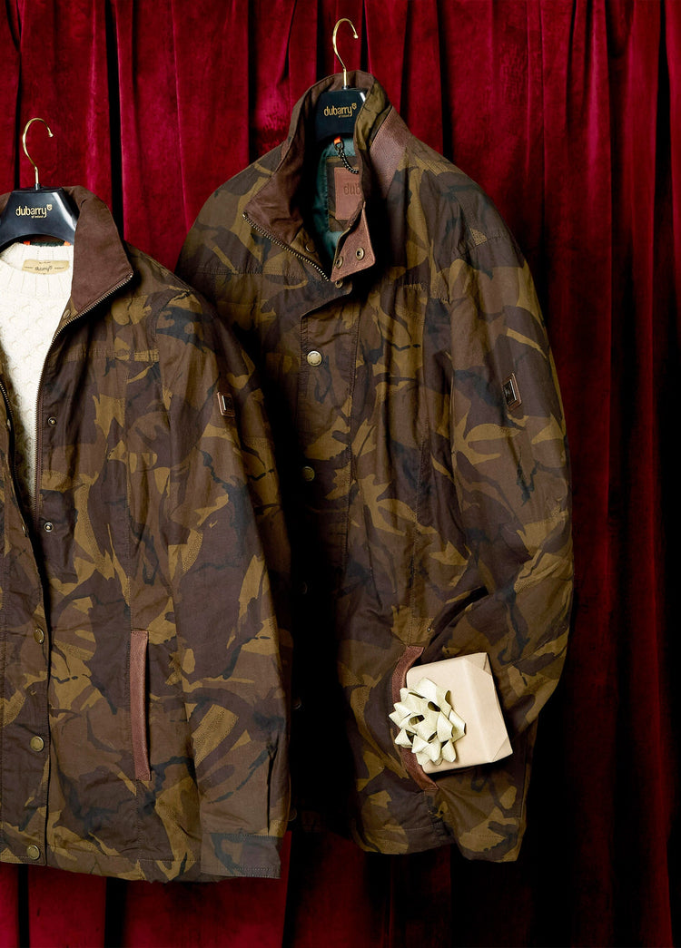 Carrickfergus LTD Wachsjacke - Camouflage - Brown Camo