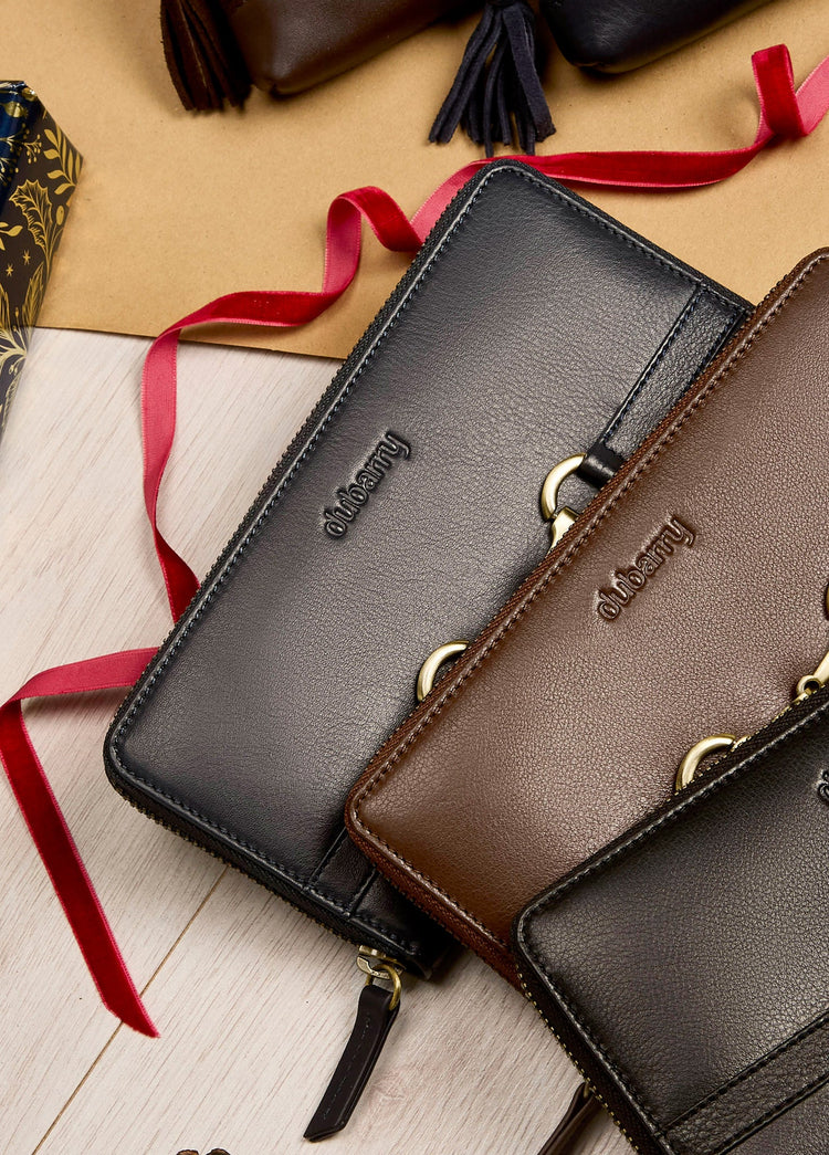 Killucan Leder-Portmonnaie - Navy